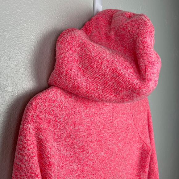 American Eagle Outfitters Small Fleece Lined Full Zip Sweater Hoodie Bright Pink - Picture 10 of 12
